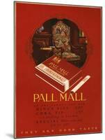 Pall Mall, Magazine Advertisement, UK, 1920-null-Mounted Giclee Print