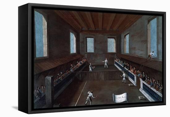 Palla Corda or Giocco Della Racchetta (Real Tennis Variant) Venice, Italy-Gabriele Bella-Framed Stretched Canvas