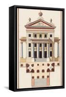 Palladio Façade II-Andrea Palladio-Framed Stretched Canvas