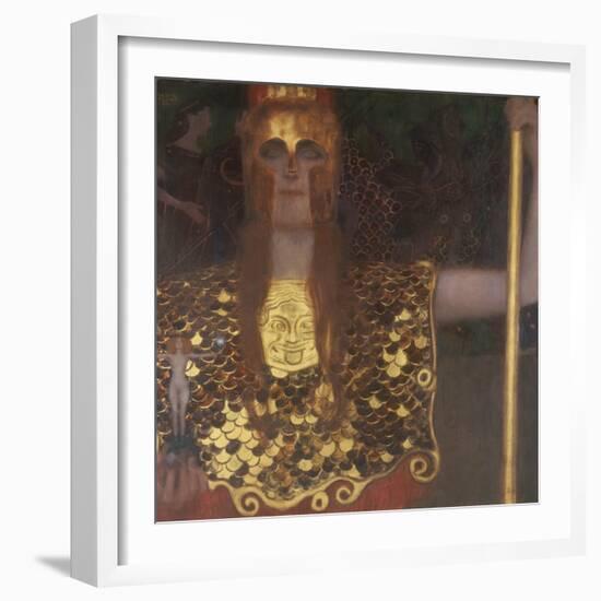 Pallas Athena, 1898-Gustav Klimt-Framed Giclee Print