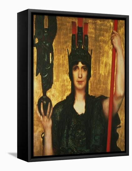 Pallas Athena, 1898-Franz von Stuck-Framed Stretched Canvas