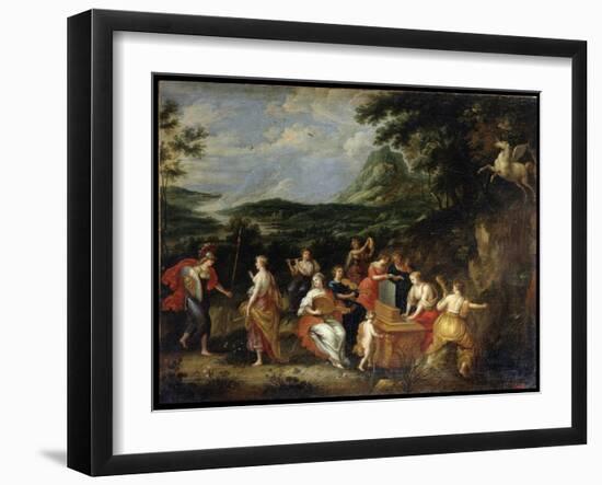 Pallas Athena and Muses, 1630S-Jan van Balen-Framed Giclee Print