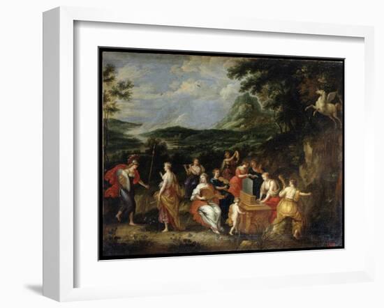 Pallas Athena and Muses, 1630S-Jan van Balen-Framed Giclee Print