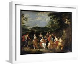 Pallas Athena and Muses, 1630S-Jan van Balen-Framed Giclee Print
