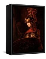 Pallas Athena Or, Armoured Figure, 1664-65-Rembrandt van Rijn-Framed Stretched Canvas