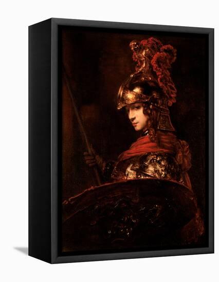 Pallas Athena Or, Armoured Figure, 1664-65-Rembrandt van Rijn-Framed Stretched Canvas