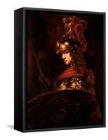 Pallas Athena Or, Armoured Figure, 1664-65-Rembrandt van Rijn-Framed Stretched Canvas