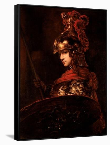 Pallas Athena Or, Armoured Figure, 1664-65-Rembrandt van Rijn-Framed Stretched Canvas