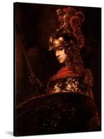 Pallas Athena Or, Armoured Figure, 1664-65-Rembrandt van Rijn-Stretched Canvas