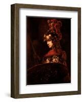 Pallas Athena Or, Armoured Figure, 1664-65-Rembrandt van Rijn-Framed Premium Giclee Print