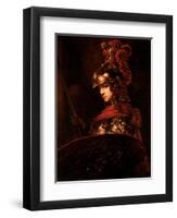 Pallas Athena Or, Armoured Figure, 1664-65-Rembrandt van Rijn-Framed Premium Giclee Print