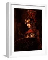 Pallas Athena Or, Armoured Figure, 1664-65-Rembrandt van Rijn-Framed Giclee Print