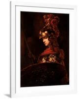 Pallas Athena Or, Armoured Figure, 1664-65-Rembrandt van Rijn-Framed Giclee Print