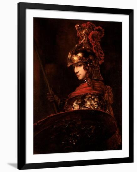 Pallas Athena Or, Armoured Figure, 1664-65-Rembrandt van Rijn-Framed Giclee Print