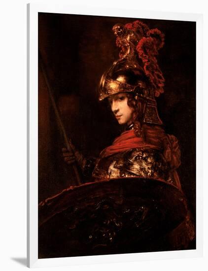 Pallas Athena Or, Armoured Figure, 1664-65-Rembrandt van Rijn-Framed Giclee Print