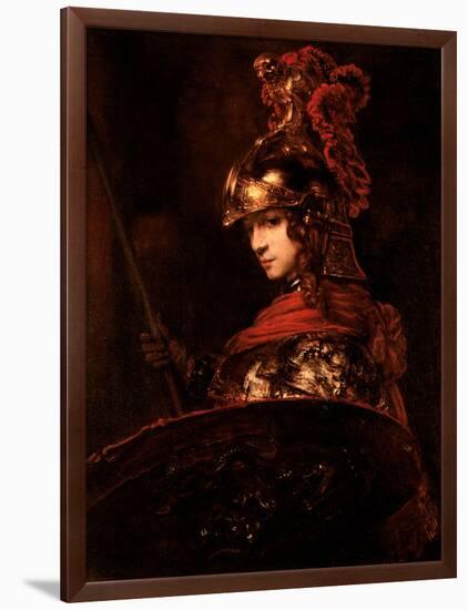 Pallas Athena Or, Armoured Figure, 1664-65-Rembrandt van Rijn-Framed Giclee Print