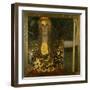 Pallas Athene. Oil on canvas (1898) 75 x 75 cm.-Gustav Klimt-Framed Giclee Print