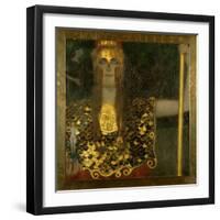 Pallas Athene. Oil on canvas (1898) 75 x 75 cm.-Gustav Klimt-Framed Giclee Print