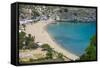 Pallas Beach in Lindos, Rhodes, Dodecanese Islands, Greek Islands, Greece, Europe-Michael Runkel-Framed Stretched Canvas