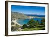 Pallas Beach in Lindos, Rhodes, Dodecanese Islands, Greek Islands, Greece, Europe-Michael Runkel-Framed Photographic Print