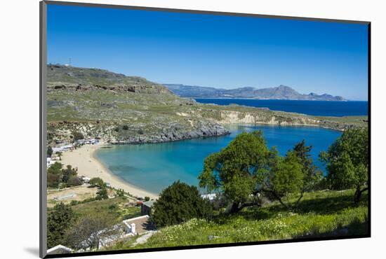 Pallas Beach in Lindos, Rhodes, Dodecanese Islands, Greek Islands, Greece, Europe-Michael Runkel-Mounted Photographic Print