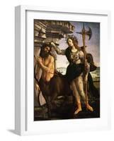 Pallas or Minerva and the Centaur c.1480-Sandro Botticelli-Framed Giclee Print