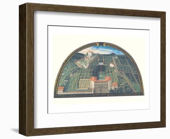 Pallazzo Pitti e Belvedere-Giusto Utens-Framed Premium Giclee Print