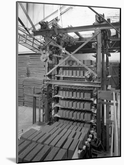 Palletising Machine at Whitwick Brickworks, Coalville, Leicestershire, 1963-Michael Walters-Mounted Photographic Print