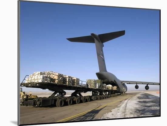 Pallets Await Loading Onto a C-5 Galaxy-Stocktrek Images-Mounted Photographic Print