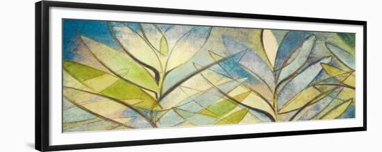 Palm Abstract in Blue-Lanie Loreth-Framed Premium Giclee Print