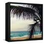 Palm and Beach-Lisa Hill Saghini-Framed Stretched Canvas