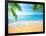 Palm and Tropical Beach-Aleksandr Ozerov-Framed Photographic Print