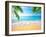 Palm and Tropical Beach-Aleksandr Ozerov-Framed Photographic Print