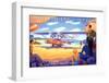 Palm Beach Aero-Kerne Erickson-Framed Art Print