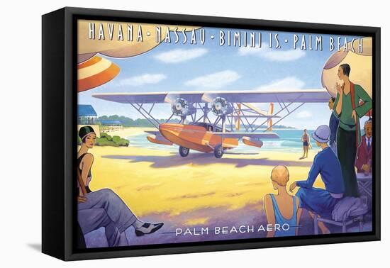 Palm Beach Aero-Kerne Erickson-Framed Stretched Canvas
