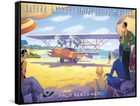 Palm Beach Aero-Kerne Erickson-Framed Stretched Canvas