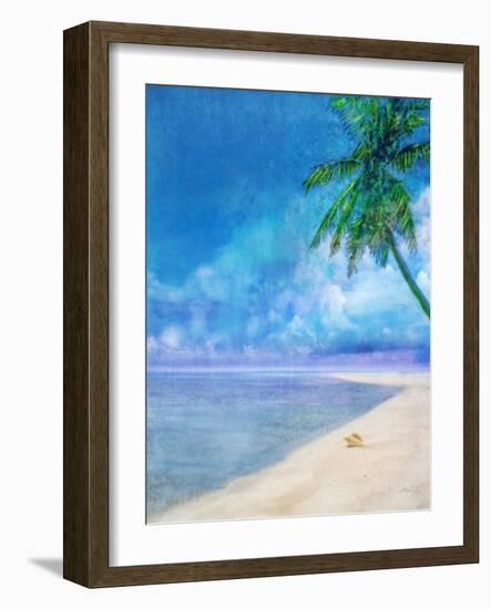 Palm Beach and Shell-Ken Roko-Framed Art Print