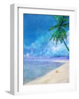 Palm Beach and Shell-Ken Roko-Framed Art Print