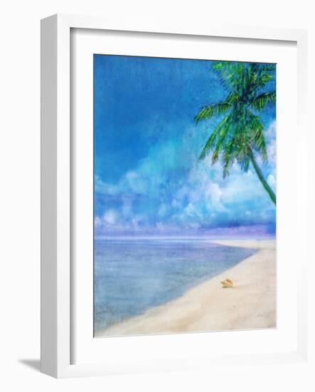 Palm Beach and Shell-Ken Roko-Framed Art Print