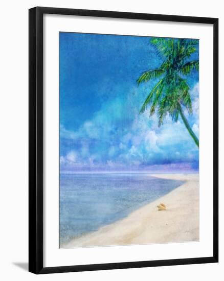 Palm Beach and Shell-Ken Roko-Framed Art Print