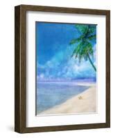 Palm Beach and Shell-Ken Roko-Framed Art Print