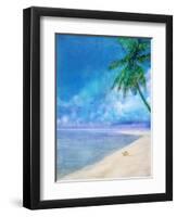 Palm Beach and Shell-Ken Roko-Framed Art Print