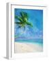 Palm Beach and Starfish-Ken Roko-Framed Art Print