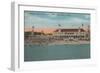 Palm Beach, FL - Oceanview of the Breakers Casino-Lantern Press-Framed Art Print