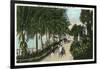 Palm Beach, Florida - Approach to Hotel Palm Beach Scene-Lantern Press-Framed Art Print