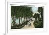 Palm Beach, Florida - Approach to Hotel Palm Beach Scene-Lantern Press-Framed Art Print