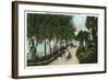 Palm Beach, Florida - Approach to Hotel Palm Beach Scene-Lantern Press-Framed Art Print