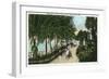 Palm Beach, Florida - Approach to Hotel Palm Beach Scene-Lantern Press-Framed Art Print