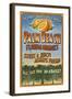 Palm Beach, Florida - Orange Grove Vintage Sign-Lantern Press-Framed Art Print