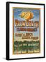 Palm Beach, Florida - Orange Grove Vintage Sign-Lantern Press-Framed Art Print